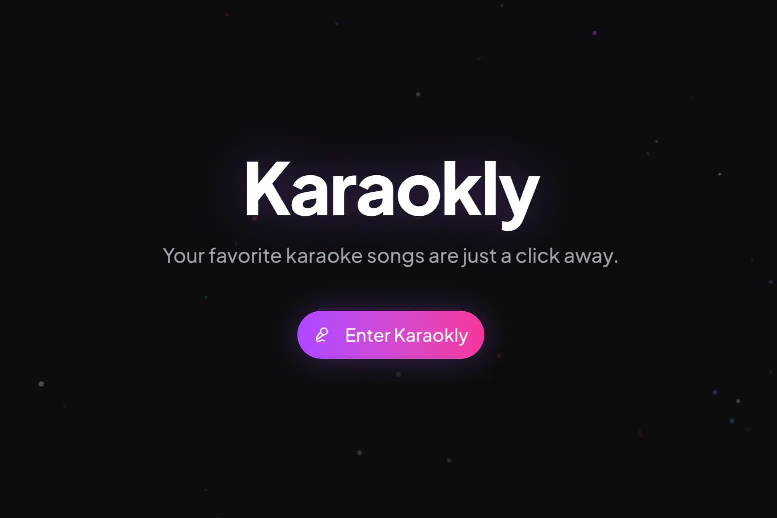 Image of Karaoke web app with live queue management