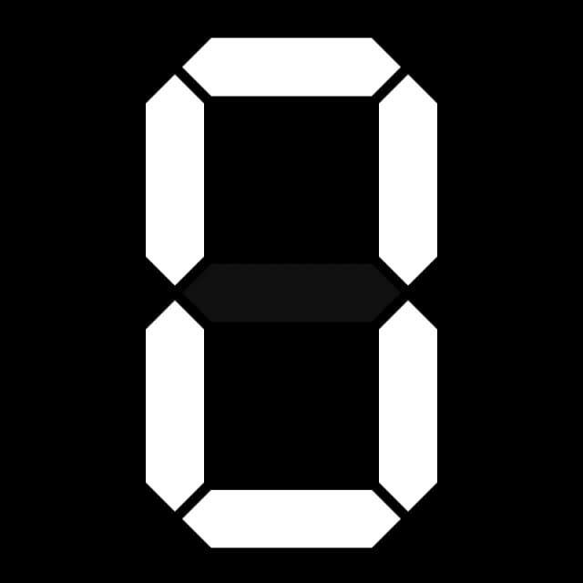 Custom number font for digit 0 by Lenny Muffler